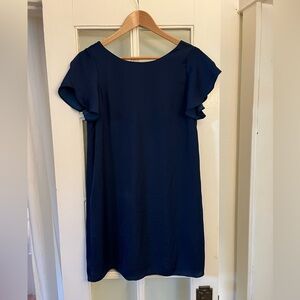 navy blue latest scoop dress